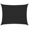 vidaXL Para-sol estilo vela retangular 160 g/m&sup2; 6x8 m PEAD preto