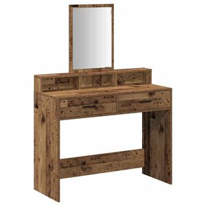 vidaXL Mesa de vestir Madeira antiga 100 x 41 x 140 cm