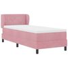 vidaXL Cama Box com colch&atilde;o com cabeceira Rosa 80 x 200 cm Veludo