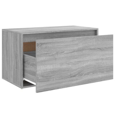 vidaXL Banco corredor 80x40x45 cm derivados de madeira cinzento sonoma
