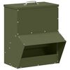 vidaXL Comedouro para galinha Verde Oliva 20 x 25 x 35 cm