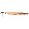 vidaXL Estrutura de Toldo Manual com LEDs 4 &times; 3 m