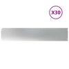 vidaXL Bordas de relvado 30 unid 20x103 cm a&ccedil;o galvanizado
