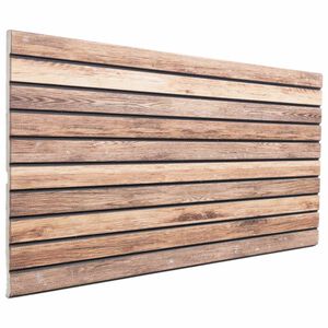 vidaXL Pain&eacute;is de parede 5 unid. 100 x 50 cm Marrom Claro Espuma EPS