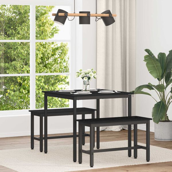 vidaXL Mesas de jantar 80 x 80 x 75 cm METAL