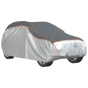 vidaXL Cobertura de carro p/ SUV prote&ccedil;&atilde;o de granizo M cinza/prateado