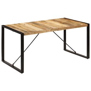 vidaXL Mesa de jantar 160x80x75 cm madeira de mangueira maci&ccedil;a