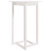 vidaXL Mesa de bar 60x60x110 cm pinho maci&ccedil;o branco