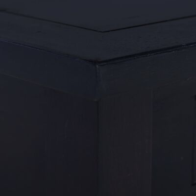 vidaXL Madeira de centro 68x68x30 cm mad. de mogno maciça preto-claro
