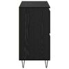 vidaXL Aparadores 3 pcs Carvalho preto 180 x 35 x 70 cm
