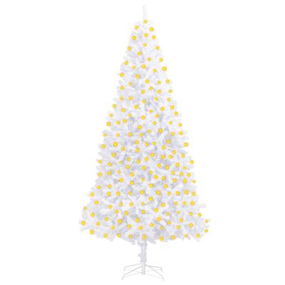 vidaXL Árvore de Natal artificial pré-iluminada 300 cm branco