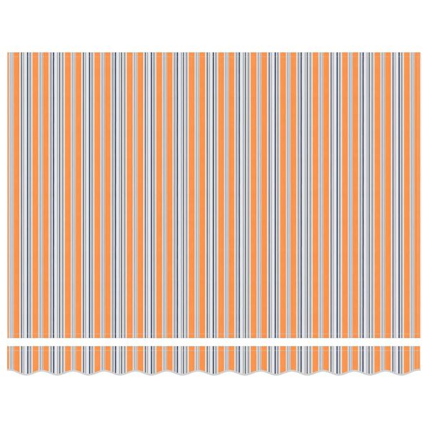 vidaXL Toldo Retrátil Multicolor 250 x 200 cm tecido