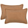 vidaXL Capa almofada 2 pcs HOUTEN Bege 50 x 75 cm Boucl&eacute;