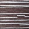 vidaXL Tapete para Outdoor Riscado ARAKIL Marrom e Branco 400 &times; 300 cm