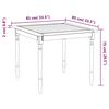 vidaXL 5 pcs conjunto de jantar para jardim madeira de teca maci&ccedil;a