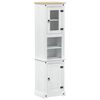 vidaXL Arm&aacute;rio de Banheiro Branco 50 x 40 x 185 cm