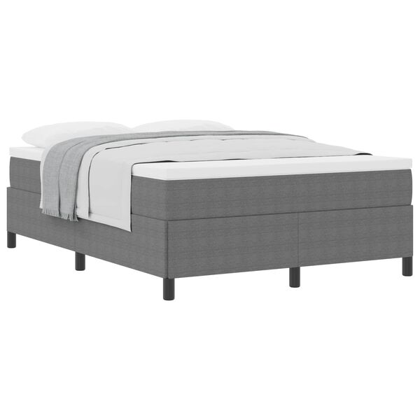 vidaXL Estrutura da Cama Cinzento-claro 140 x 190 cm