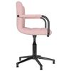 vidaXL Cadeiras de jantar girat&oacute;rias 2 pcs veludo rosa