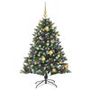vidaXL &Aacute;rvore de Natal Artificial Verde 120 cm PVC, Pl&aacute;stico e A&ccedil;o