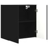 vidaXL Conjunto de Gabinete de Parede para TV 6 pcs Preto