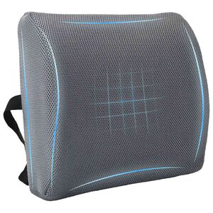 vidaXL Almofada lombar Cinzento Espuma de Mem&oacute;ria 36 x 30 x 12 cm