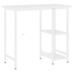 vidaXL Secret&aacute;ria de computador 80x40x72 cm MDF e metal branco