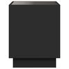 vidaXL Mesa de centro luzes LED Infinity 50x50x50 cm preto