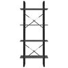 vidaXL Estante com 4 prateleiras 60x30x140 cm pinho maciço cinzento