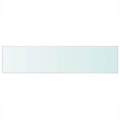 vidaXL Prateleira de vidro 110x25 cm transparente