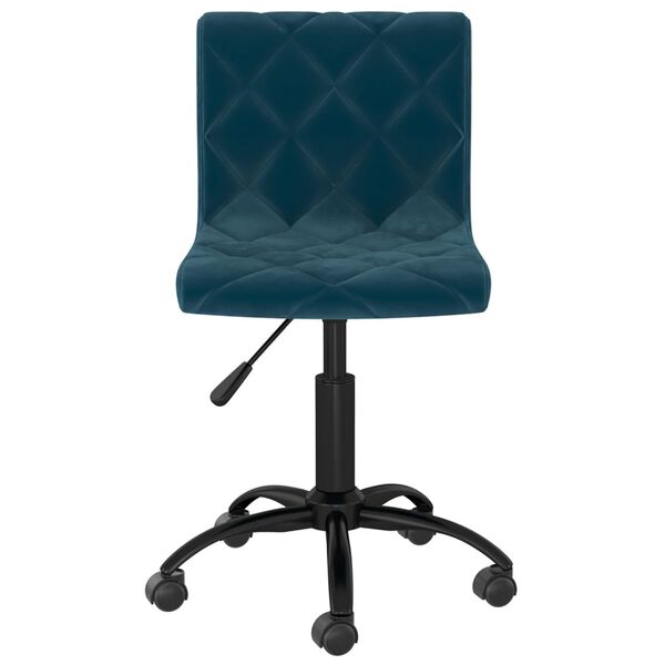 vidaXL Cadeiras de jantar girat&oacute;rias 2 pcs veludo azul