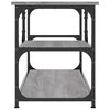 vidaXL Móvel de TV 103x38x46,5 cm derivados madeira/aço cinza sonoma
