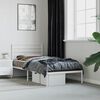 vidaXL Estrutura de cama sem colchão com cabeceira 75x190 cm branco