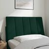 vidaXL Almofad&atilde;o de cabeceira Hanko 80 cm veludo verde-escuro