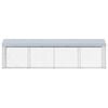vidaXL Canil de exterior com telhado 760x190x225 cm