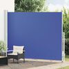 vidaXL Toldo lateral retr&aacute;til para p&aacute;tio 220x300 cm azul