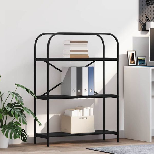 vidaXL Estante Carvalho Preto 80 x 30 x 109 cm Madeira processada