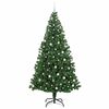 vidaXL &Aacute;rvore de Natal Artificial Verde 240 cm PVC, A&ccedil;o e Pl&aacute;stico