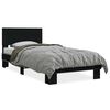 vidaXL Estrutura de cama 90x200 cm derivados de madeira/metal preto