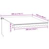 vidaXL Toldo retrátil manual 300x250 cm bordô