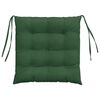 vidaXL Almofadas de Assento 4 pcs Verde Escuro 40 x 40 x 6 cm
