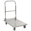 vidaXL Carrinho de plataforma 82x53x86 a&ccedil;o inoxid&aacute;vel prateado
