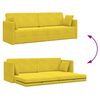 vidaXL Sof&aacute;-cama de ch&atilde;o 200cm Amarelo Veludo