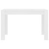 vidaXL Mesa de jantar 120x60x76 cm derivados de madeira branco