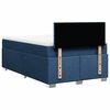 vidaXL Cama boxspring com colch&atilde;o 120x190 cm tecido azul