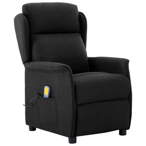 vidaXL Cadeira de massagem Preto 93.5 x 67.5 x 101.5 cm tecido