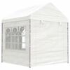 vidaXL Gazebo com telhado 11,15x2,28x2,69 m polietileno branco
