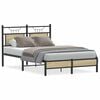 vidaXL Estrutura cama s/ colch&atilde;o derivados de madeira carvalho sonoma