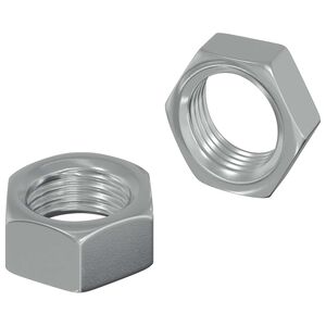 vidaXL Porca Hexagonal 2 unid. Prateado M6 Metal