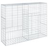 VidaXL Cesto gabi&atilde;o com cobertura 200x50x150 cm ferro galvanizado