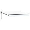 vidaXL Toldo Retr&aacute;til El&eacute;trico Branco 3 x 2,5 m
